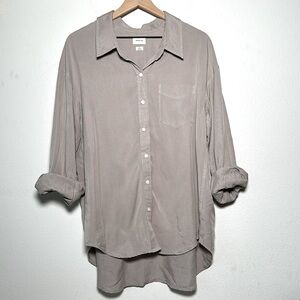 ARITZIA Wilfred Free Oversized Tencel Shirt